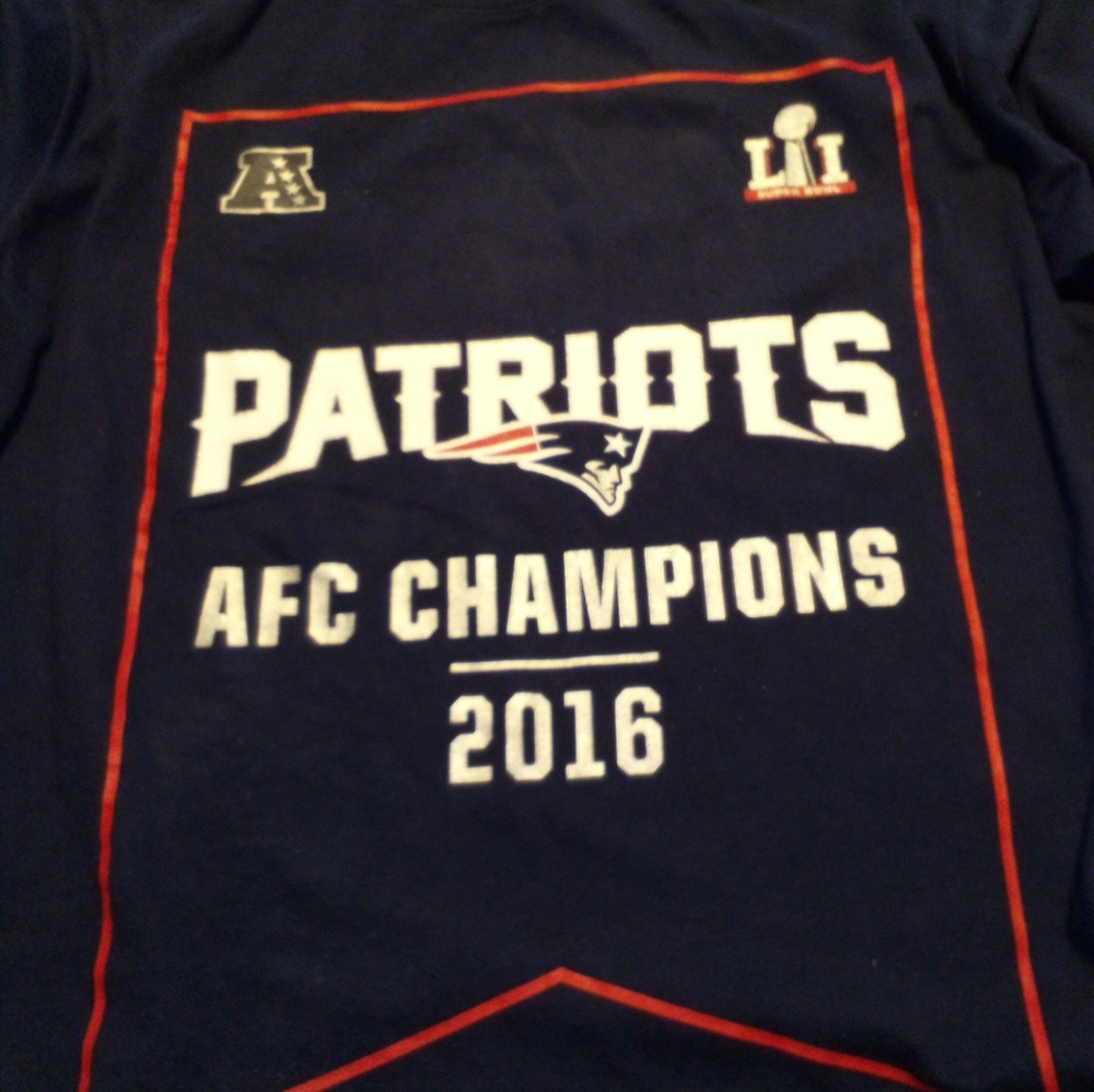 New England Patriots 2016 AFC Champions Team Player Roster NFL MED T-shirt